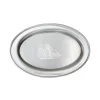Salisbury Living|Silver|9" Oval Tray in Satin Finish