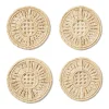 AERIN Place Settings & Linens|Ada Raffia Coasters, Set of 4