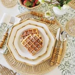 AERIN Place Settings & Linens|Ada Raffia Coasters, Set of 4