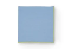 TriChi Design Place Settings & Linens|Air Blue Napkin with Lime Trim, Set of 4