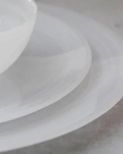 Mariposa Dinnerware|Alabaster White Charger Plate, Set of 4