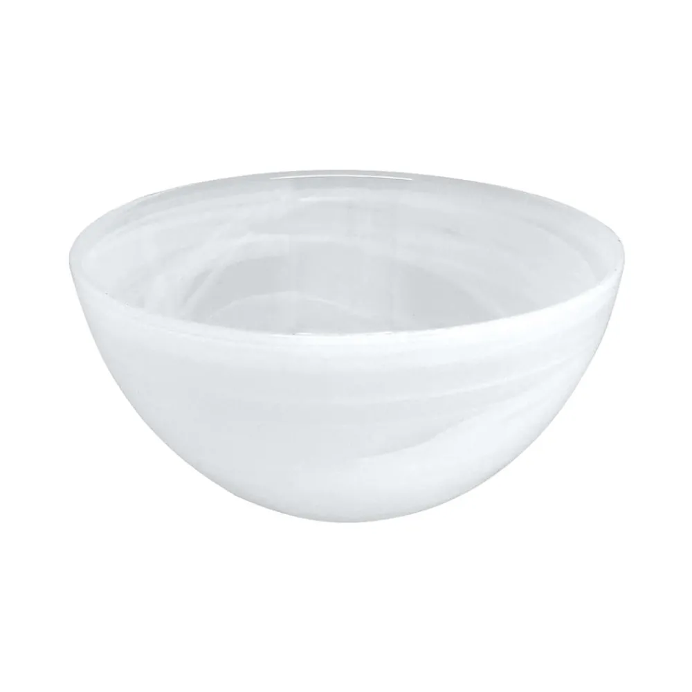 Mariposa Dinnerware|Alabaster White Individual Bowl, Set in 4