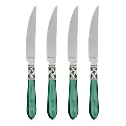 VIETRI Flatware|Aladdin Antique White Steak Knives, Set of 4