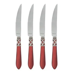 VIETRI Flatware|Aladdin Antique White Steak Knives, Set of 4