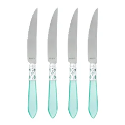 VIETRI Flatware|Aladdin Antique White Steak Knives, Set of 4