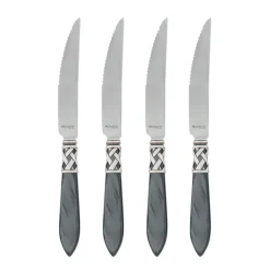 VIETRI Flatware|Aladdin Antique White Steak Knives, Set of 4