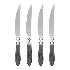 VIETRI Flatware|Aladdin Brilliant Steak Knives, Set of 4