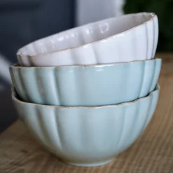 Costa Nova Dinnerware|Alentejo Collection Cereal Bowls in White, Set of 6