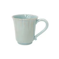 Costa Nova Dinnerware|Alentejo Collection Mugs in Turquoise, Set of 6