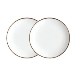 Twig NY Dinnerware|Alex Gold Set of 2, 6-1/2" Bread/Canape Plates