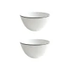 Twig NY Dinnerware|Alex Platinum Set of 2, 6" Cereal Bowl