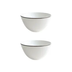 Twig NY Dinnerware|Alex Platinum Set of 2, 6" Cereal Bowl