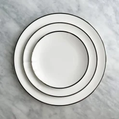 Twig NY Dinnerware|Alex Platinum Set of 2, 8" Salad / Dessert Plate
