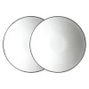 Twig NY Dinnerware|Alex Platinum Set of 2, 8" Soup / Pasta Bowl