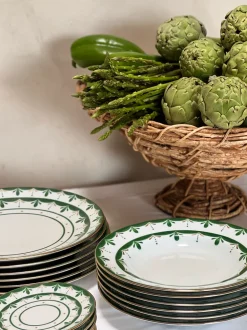 Molecot Dinnerware|Alhambra Green Dinner Plate