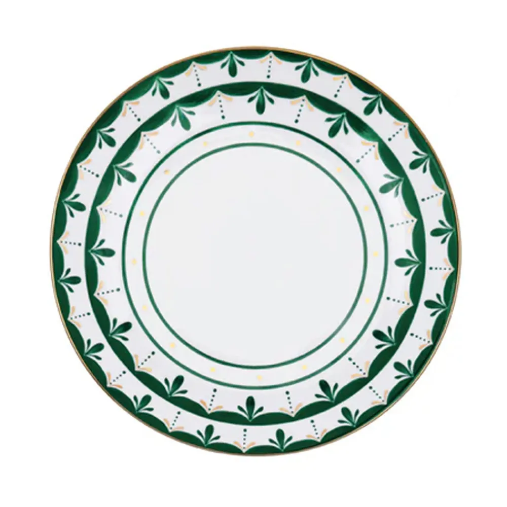 Molecot Dinnerware|Alhambra Green Soup & Pasta Plate