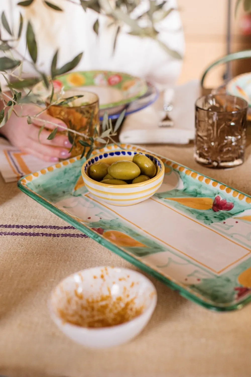 VIETRI Dinnerware|Amalfitana Splatter Dipping Bowl