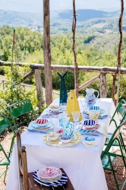 VIETRI Dinnerware|Amalfitana Stripe Oval Platter