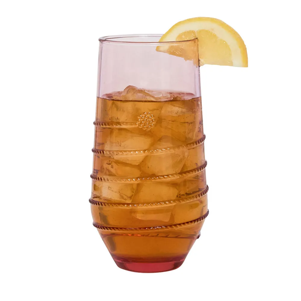 Juliska Glassware|Amalia Acrylic Large Tumbler in Coral