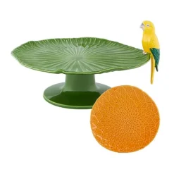 Bordallo Pinheiro Dinnerware|Amazonia Cake Serving Set