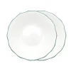 Twig NY Dinnerware|Amelie Forest Green Set of 2, 9" Soup / Pasta Bowl