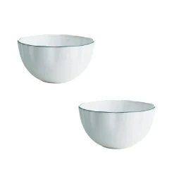 Twig NY Dinnerware|Amelie Forest Green Set of 2, Fruit, Nut & Rice Bowls