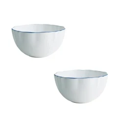 Twig NY Dinnerware|Amelie Royal Blue Set of 2, Fruit, Nut & Rice Bowls