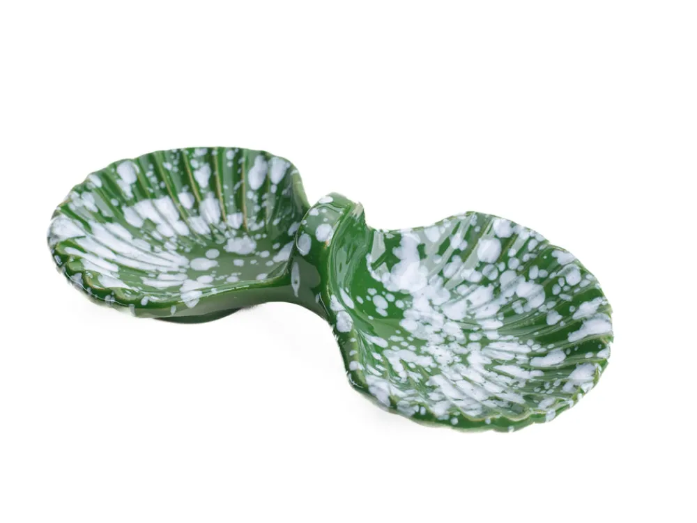 Carolina Irving and Daughters Dinnerware|Anais Double Concha Green