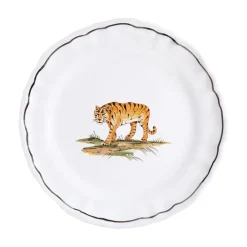 Z.d.G. Dinnerware|Animaux de la Savane Dessert/Side Plate, Tiger