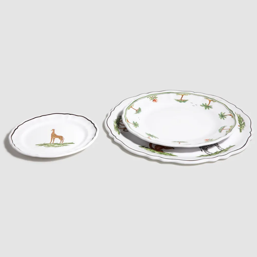 Z.d.G. Dinnerware|Animaux de la Savane Dessert/Side Plate, Zebra