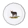 Z.d.G. Dinnerware|Animaux de la Savane Dessert/Side Plate, Bison