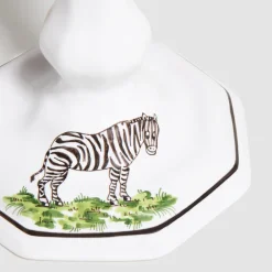 Z.d.G. Candles|Animaux de la Savane Octagonal Candlestick, Zebra