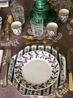 Carolina Irving and Daughters Dinnerware|Anna Aubergine Dessert Plate