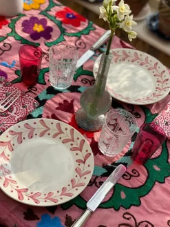 Carolina Irving and Daughters Dinnerware|Anna Rose Dinner Plate