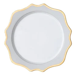 Anna Weatherley Dinnerware|Anna's Palette Charger in Grey/Gold