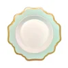 Anna Weatherley Dinnerware|Anna's Palette Rim Soup in Aqua Green