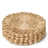 AERIN Place Settings & Linens|Annisa Straw Coasters in Natural, Set of 4