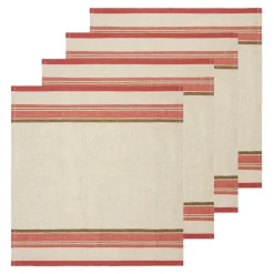 Caravan Place Settings & Linens|Antibes Napkin in Natural & Sherbert, Set of 4