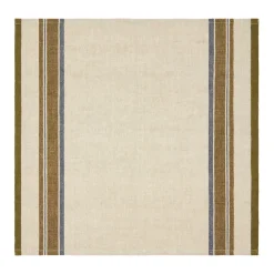 Caravan Place Settings & Linens|Antibes Napkin in Natural & Green, Set of 4