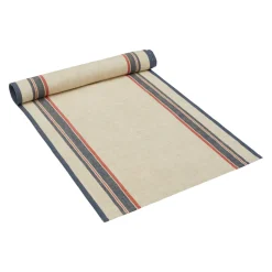 Caravan Place Settings & Linens|Antibes 20x72 Runner in Natural & Red