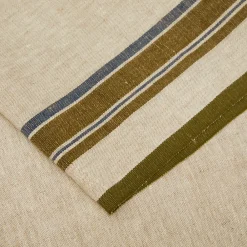 Caravan Place Settings & Linens|Antibes 20x72 Runner in Natural & Green