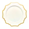 Anna Weatherley Dinnerware|Antique White Dinner in Gold Rim
