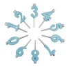 Mariposa Candles|Aqua Candle Number Holder Set