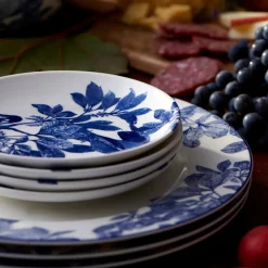 Caskata Dinnerware|Arbor Rimmed Dinner Plate Blue