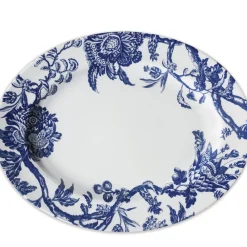 Caskata Dinnerware|Arcadia Large Oval Rimmed Platter