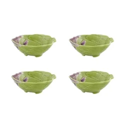 Bordallo Pinheiro Dinnerware|Artichoke Bowl in Green 5", set of 4