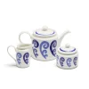 Themis Z Dinnerware|Athenee Peacock Two Tone Blue Tea Set