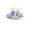Themis Z Dinnerware|Athenee Two Tone Blue Peacock Coffee or Tea Cup
