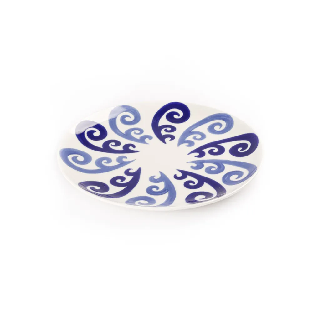 Themis Z Dinnerware|Athenee Two Tone Blue Peacock Dinner Plate