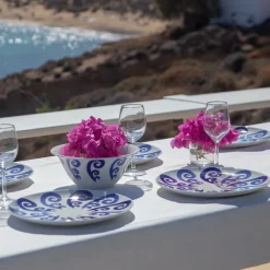 Themis Z Dinnerware|Athenee Two Tone Blue Peacock Dinner Plate